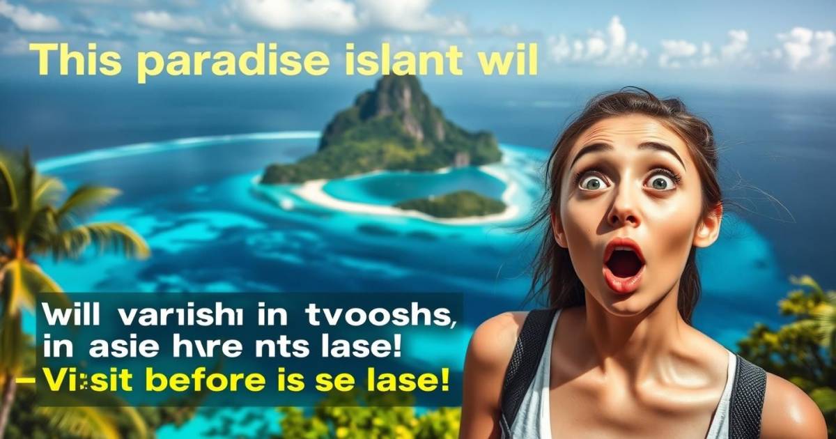 ALERTE : Cette île paradisiaque disparaîtra dans 6 mois - Visitez-la avant qu'il ne soit trop tard ! (- 90% sur les vols)